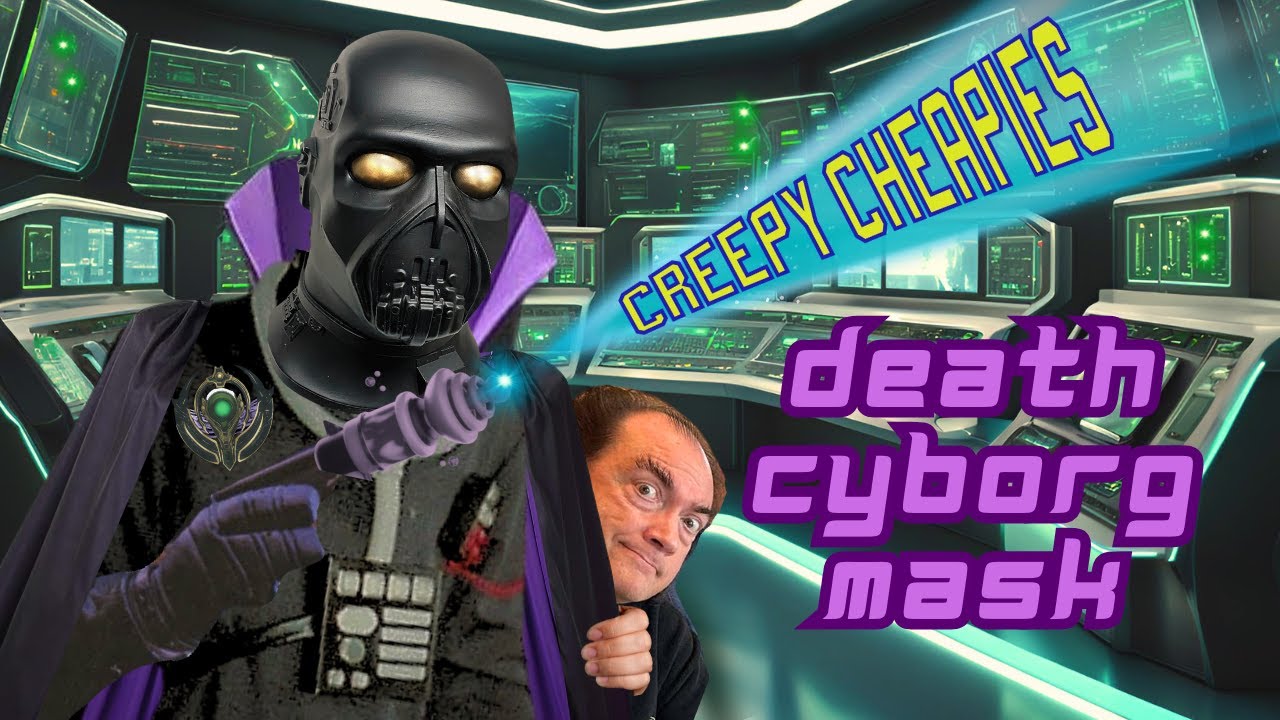 Creepy Cheapies Mask Reviews: Don Post Death Cyborg Re-release by Trick Or Treat Studios