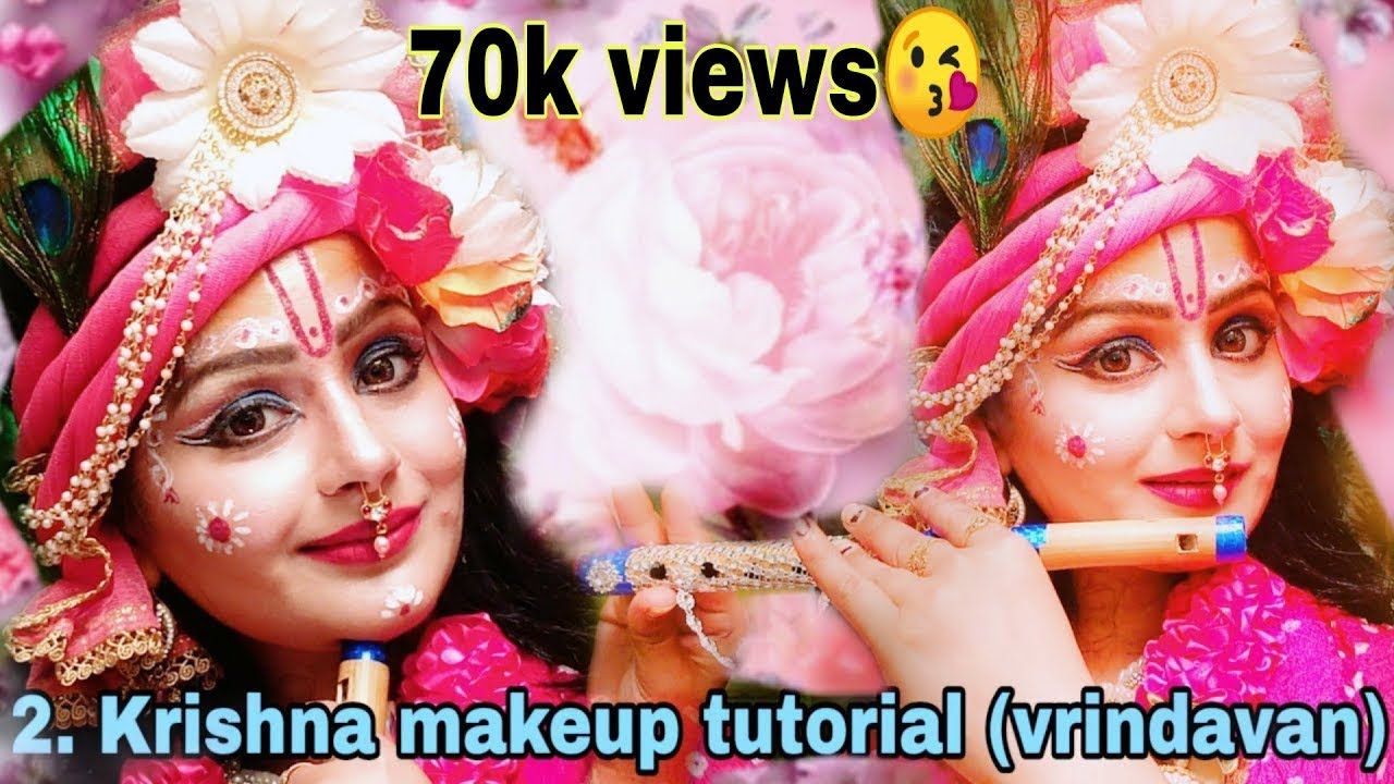 vrindavan | Janmaasthmi | mythological | krishna makeup tutorial | jhanki makeup for all
