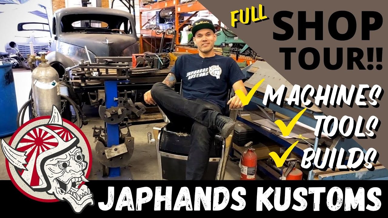 Japhands Kustoms FULL SHOP TOUR!!! All My Builds, Tools & Machinery!!