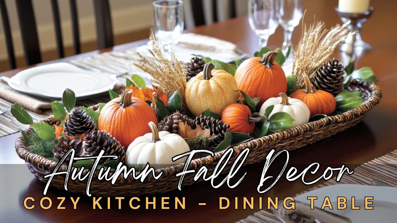 Cozy Autumn Kitchen: Fall Dining Table Decor Ideas & Creative Fall Tablescape to Try Now!