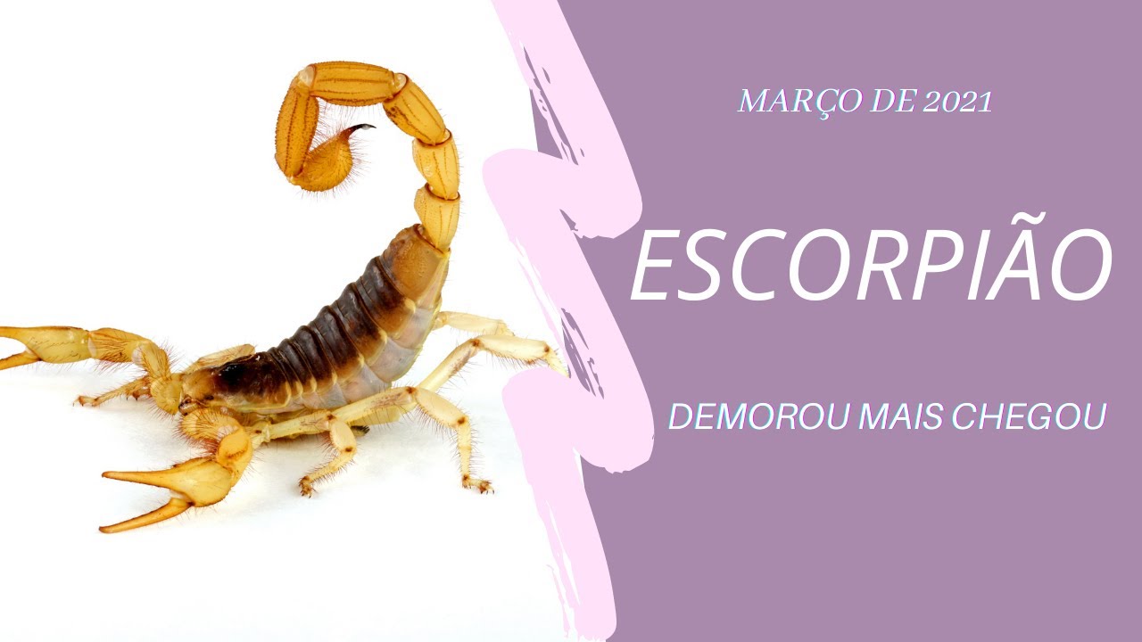 Escorpião - Março de 2021 - Demorou mais chegou...