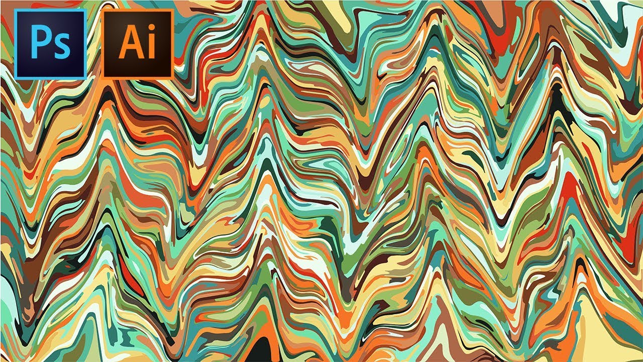 Abstract Liquid Painting Background | Adobe Illustrator | Photoshop