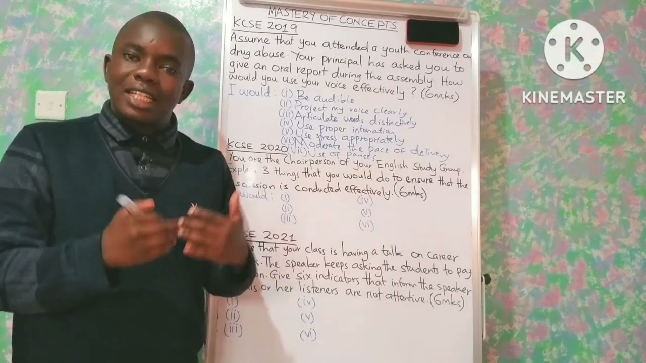 KCSE 2019| 2020 | 2021| MASTERY OF CONCEPTS| ORAL REPORTS| GROUP DISCUSSION  | INTERVIEWS | TALK |