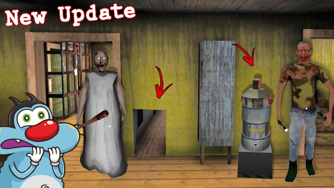 Robot and Buck arrived in Granny Chapter Two New Update With Oggy and Jack