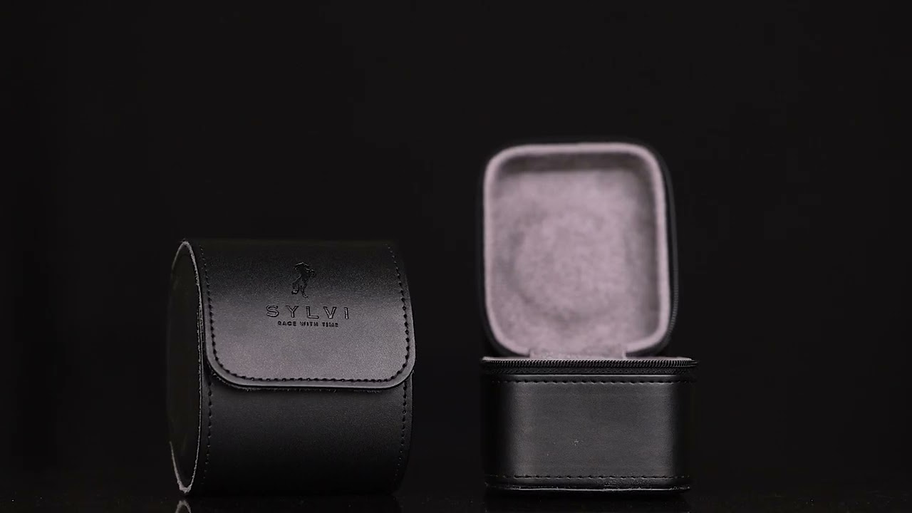 Sylvi Timecrate Leather Box for Men and Women | Premium leather Watch Box | Keep Your Watches Safe