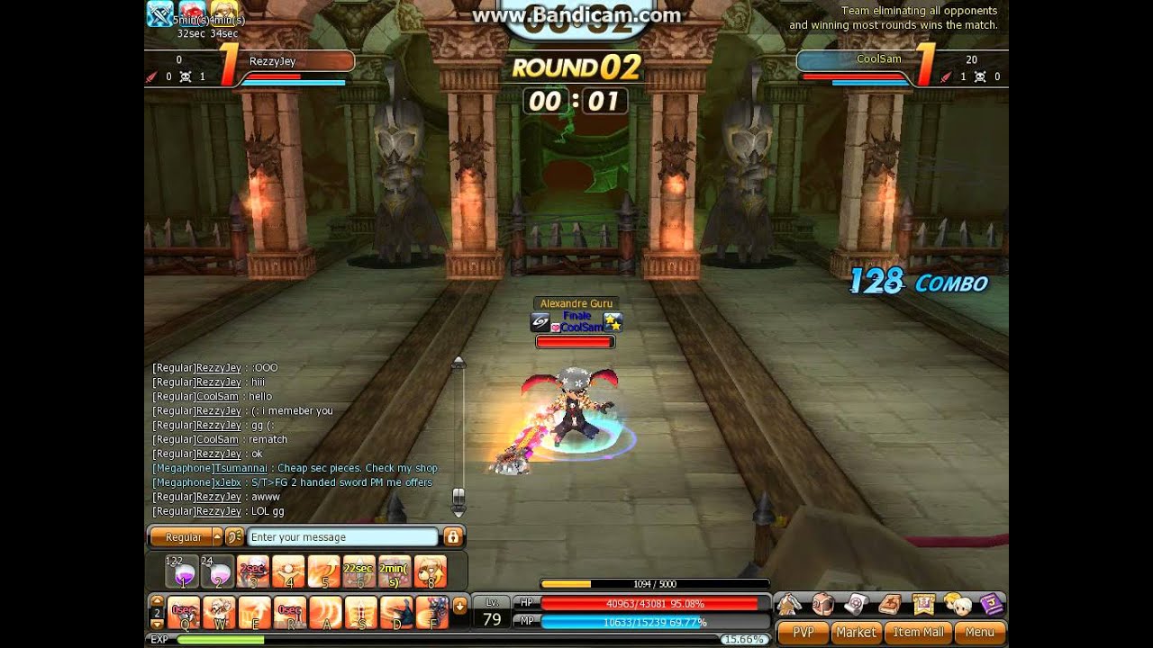Dragon Saga PvP 79 Overlord vs 75 Dragoon.
