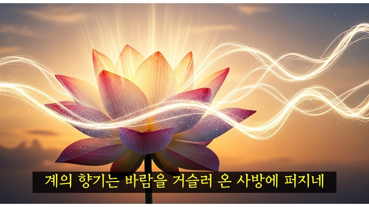 계의 향기는 바람을 거슬러 온 사방에 퍼진다, 법구경 꽃 품, #불교음악 #법구경 #명상음악 #마음공부 #계행의향기