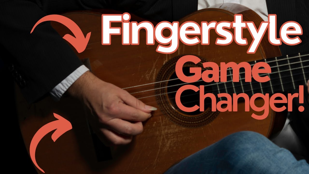 Best right hand position for fingerstyle guitar! How to place your right hand.