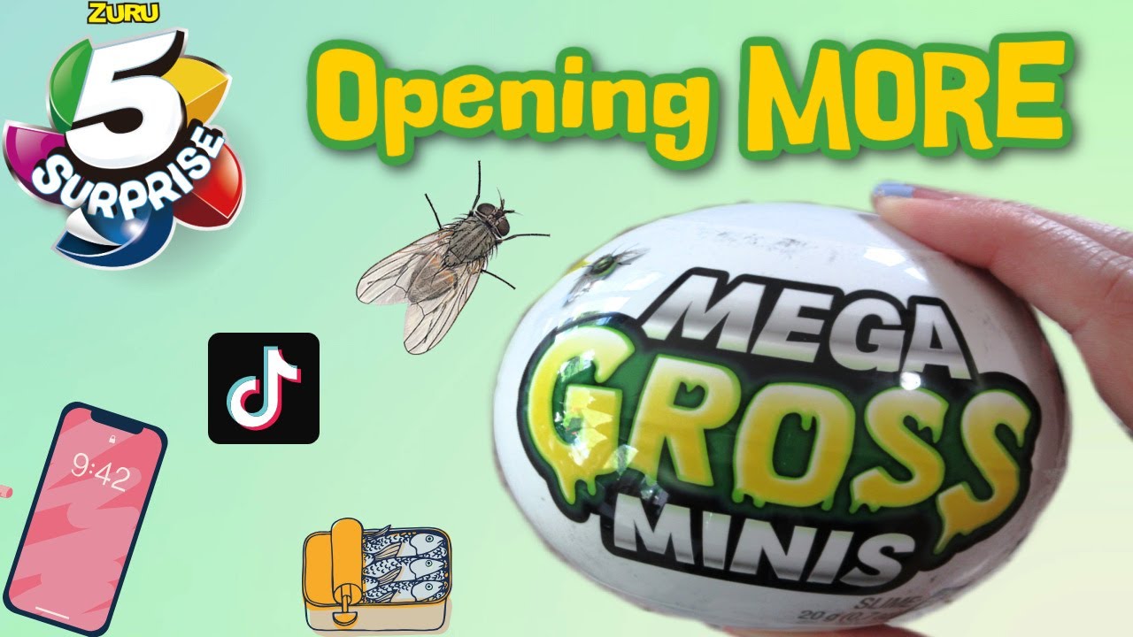MEGA GROSS MINIS UNBOXING ZURU 5 SURPRISE BALLS