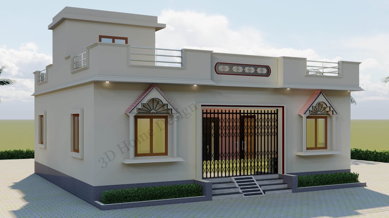 35x35 Village House Plan II Beautiful Home Plan II 4Bhk House Foe Single Brother's @3dhomedesign