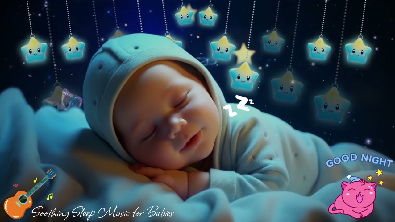 Baby Sleep Music 🌙 Instant Baby Sleep 💤 Deep Calm Night in 3 Minutes 🎶 Mozart & Brahms Lullabies
