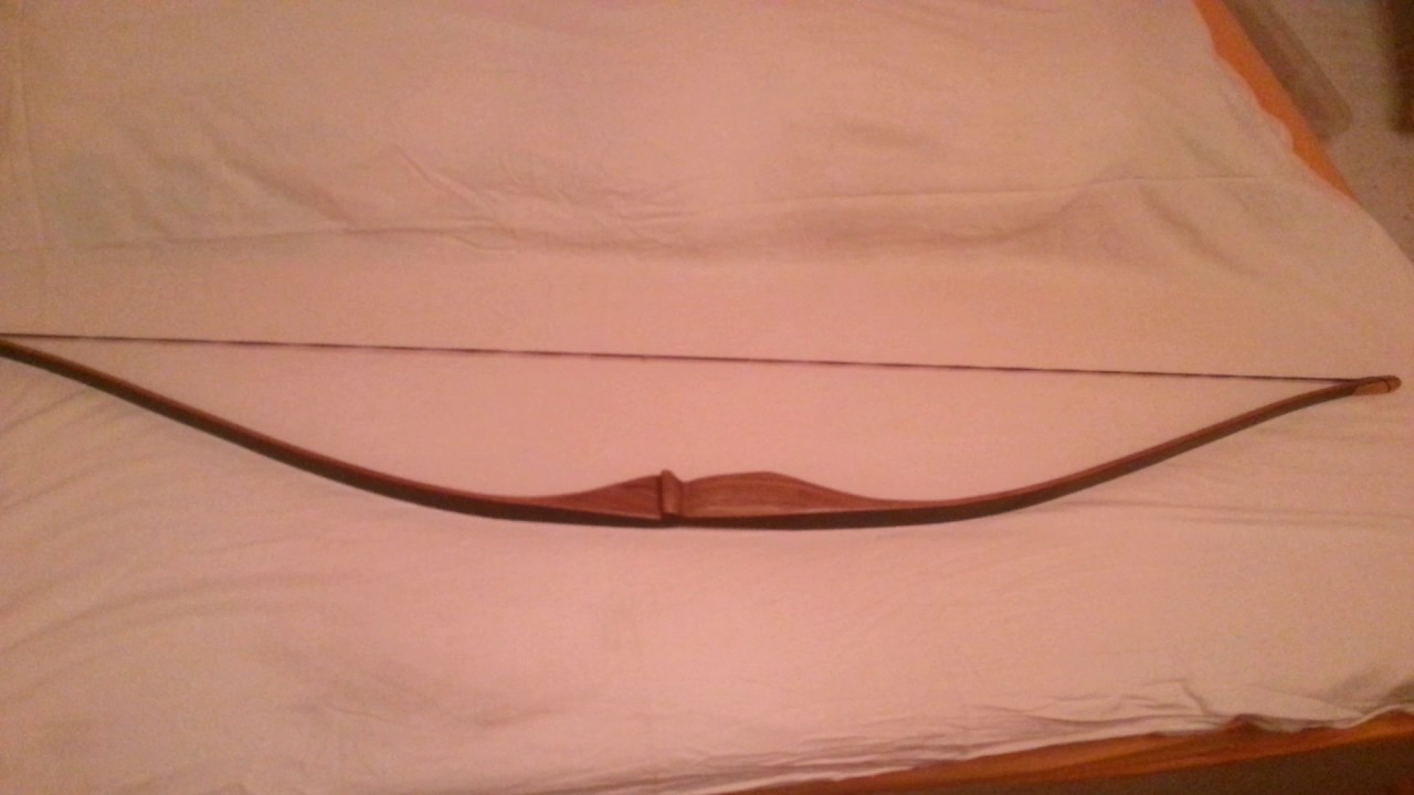 Homemade longbow reflex deflex
