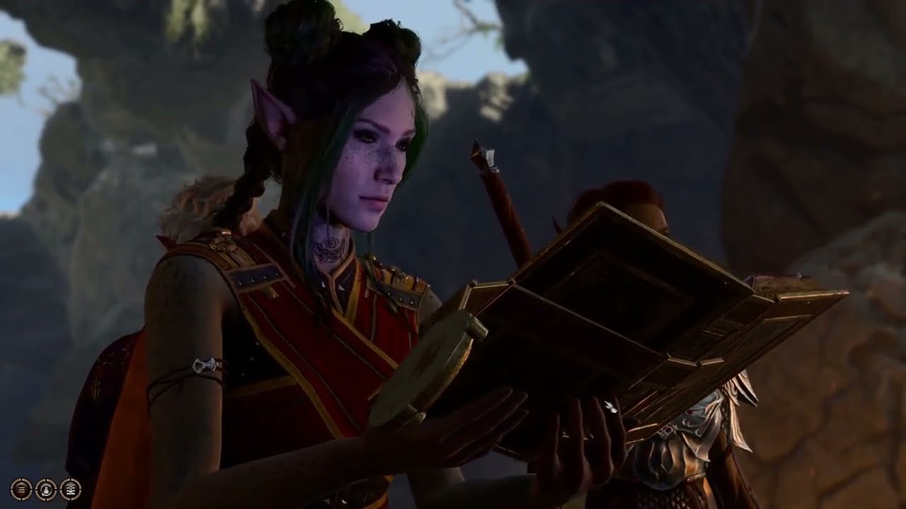 Reading a book of dead gods