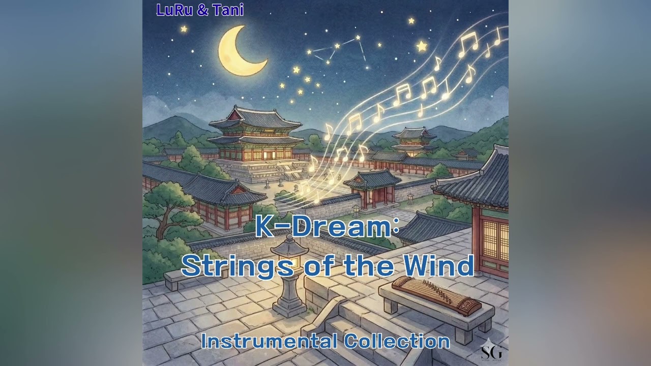 ​[15 Min] K-Dream: Strings of the Wind 🌙 Korean Traditional Lullaby for Baby Sleep