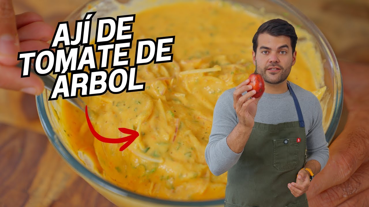 Cómo hacer AJÍ DE TOMATE DE ÁRBOL ECUATORIANO | Juandabach