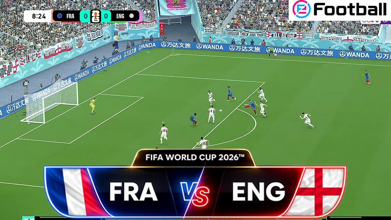 [4K] ⚽️France vs England | WORLD CUP 2026 Bronze Final | eFootball FL 26 Full simulation gameplay