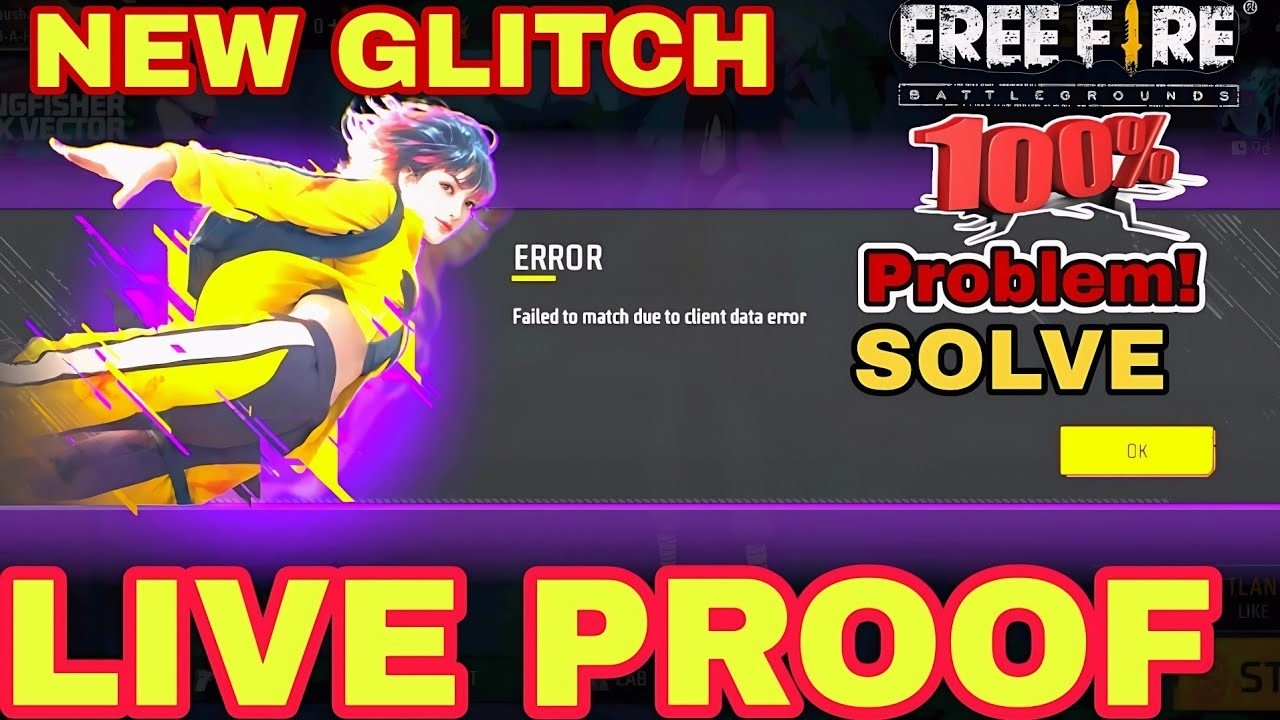 failed to match due to client data error | free fire failed to match due to client data error