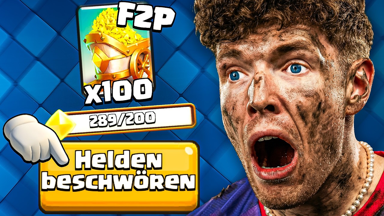 😱🤯MEIN ERSTER HELD mit 0,00€... (F2P Sensation?) | Clash Royale Deutsch