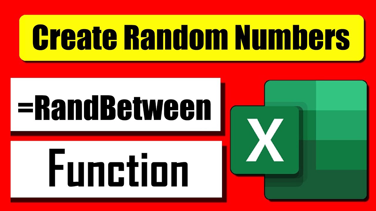 How To Use Randbetween Function In Excel