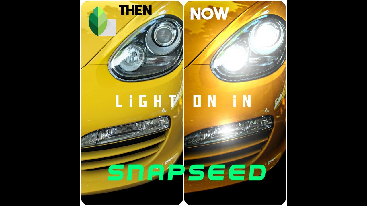 Car Lights On in Snapseed | Mobile Photo Editing