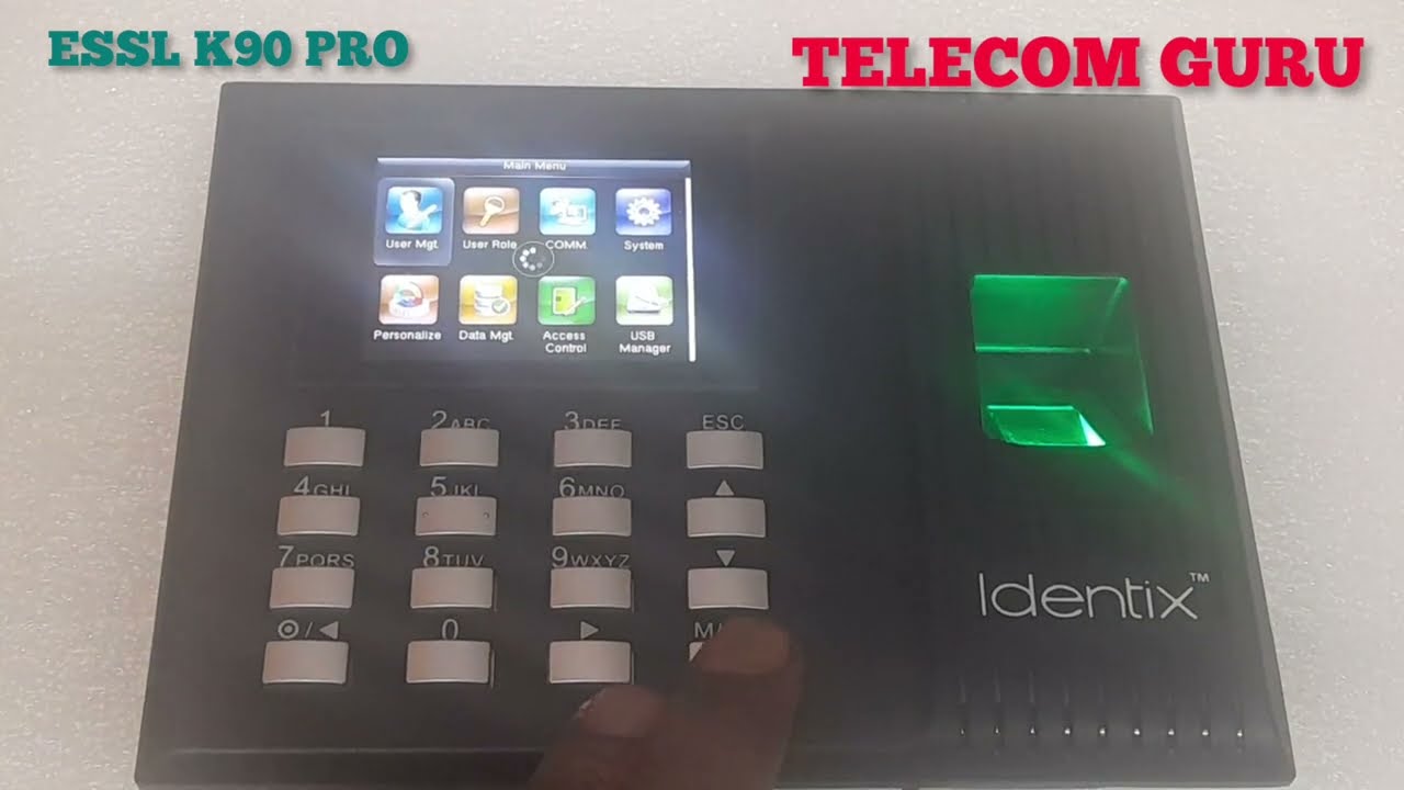 How to register new user or delete old user in BIOMETRIC TIME ATTENDANCE MACHINE ESSL K90 PRO