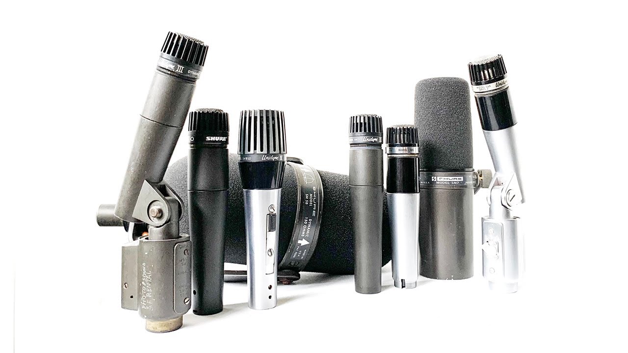 Shure Vintage Dynamic Microphone Shootout (SM7, SM5B, SM56, 546, 545, SM57, 548)