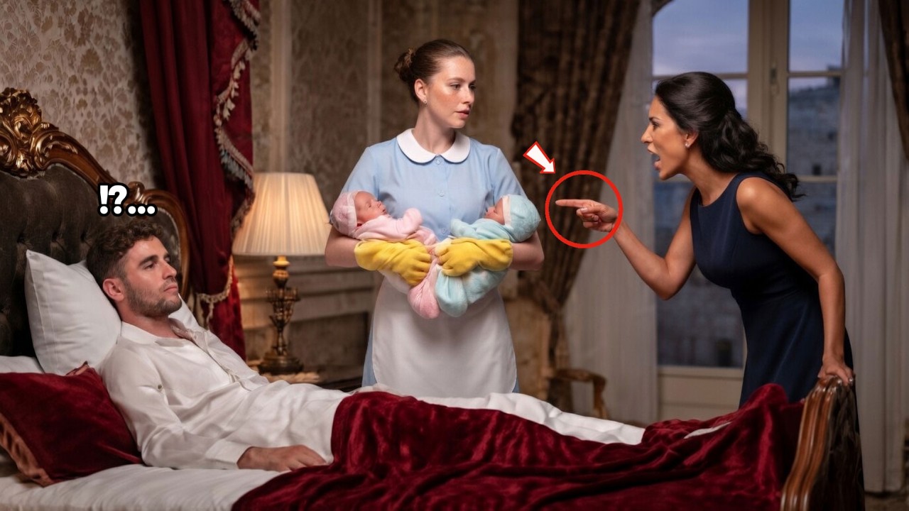 😬👉 מיליונר זייף תאונה כדי לבחון את חברתו והתאומים… עד שהמשרתת 👍🔔📢