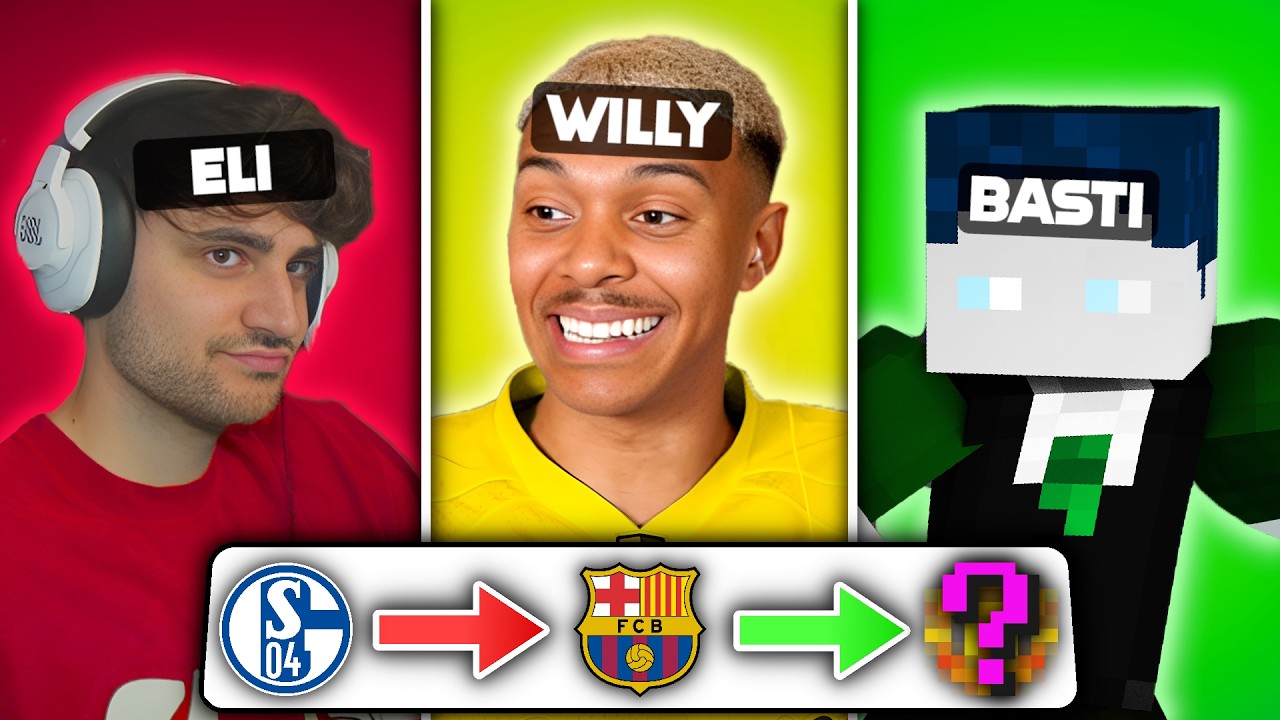 Erkenne die TRANSFERHISTORIE 😯⚽️ mit Eli, BastiGHG & Willy