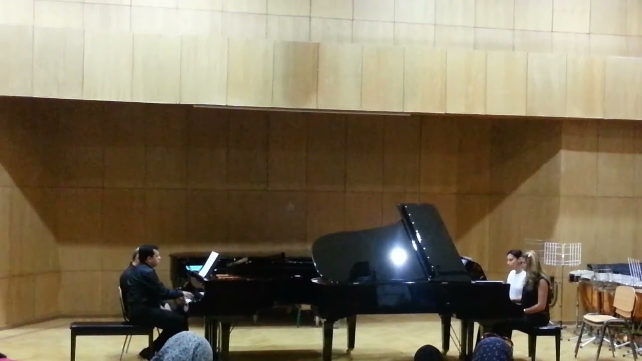 Saint Saëns Danse Macabre for 8 hands(Yasser Mokhtar , Iman Wahba , Mahmoud Mekhemar , Sara Darwish)