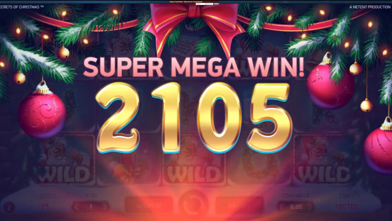 Secrets of Christmas Slot Review Netent Super Mega Win!