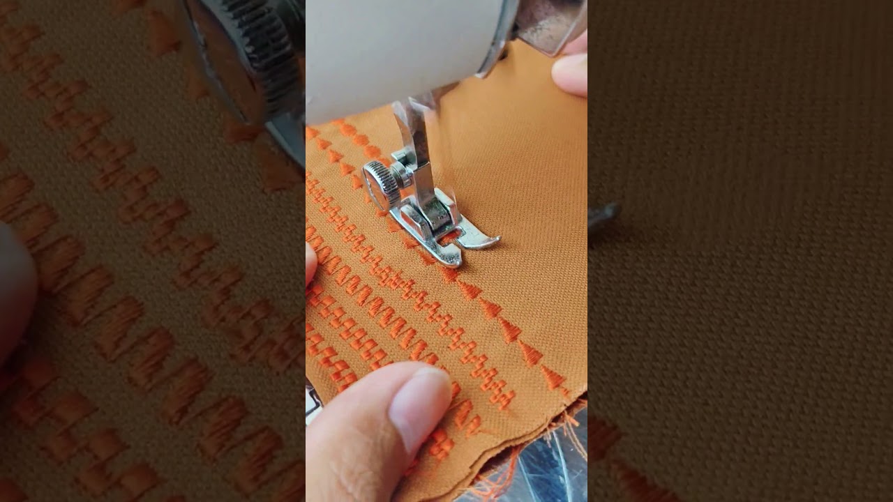 Patterned stitching using a Janome sewing machine #sewingtechnique
