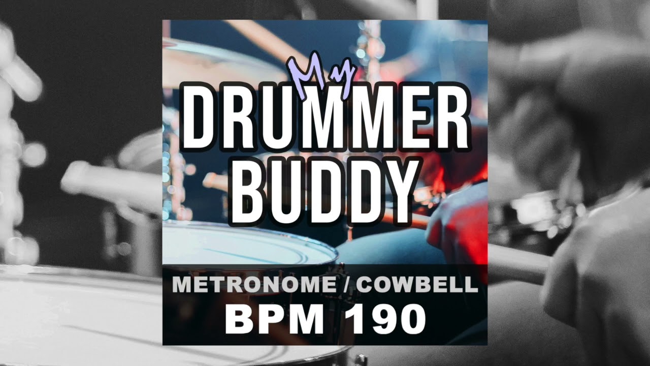 BPM 190 - Cowbell Metronome, 4/4 | Tempo, Click Track