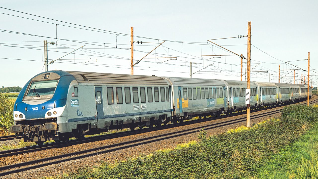 4K TRAINS SPOTTING COMPILATION - ALSACE FRANCE 🇫🇷