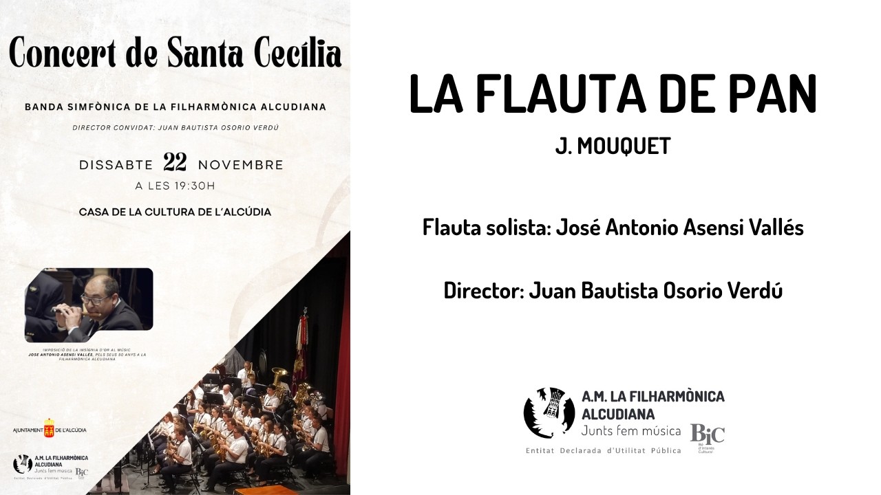 La flauta de Pan - Jules Mouquet - La Filharmònica Alcudiana