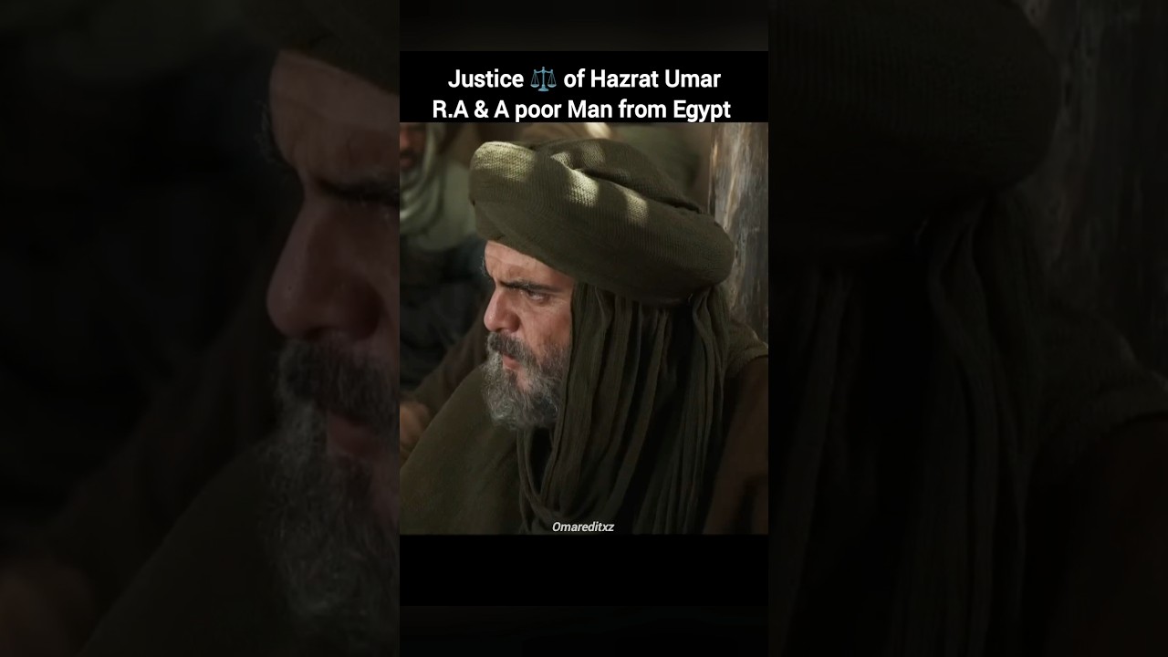 Hazrat Umar Justice ⚖️ & a poor man from Egypt&hearts;️ #shorts