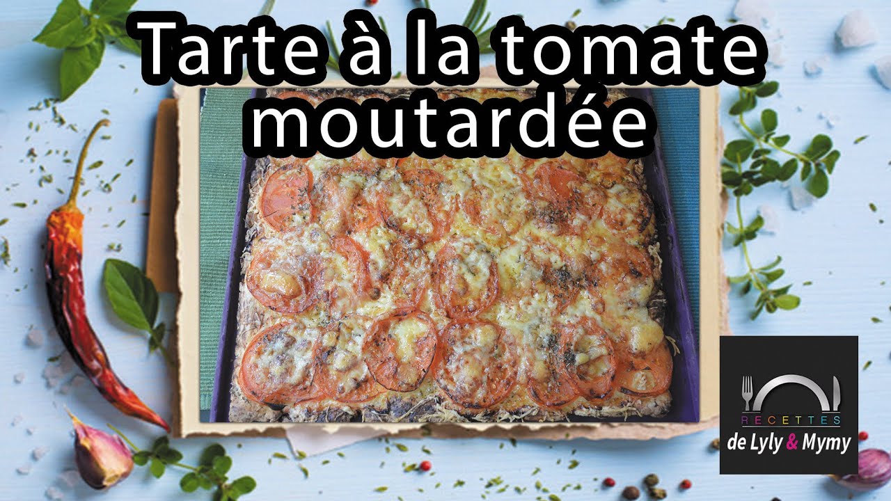 Tarte à la tomate moutardée