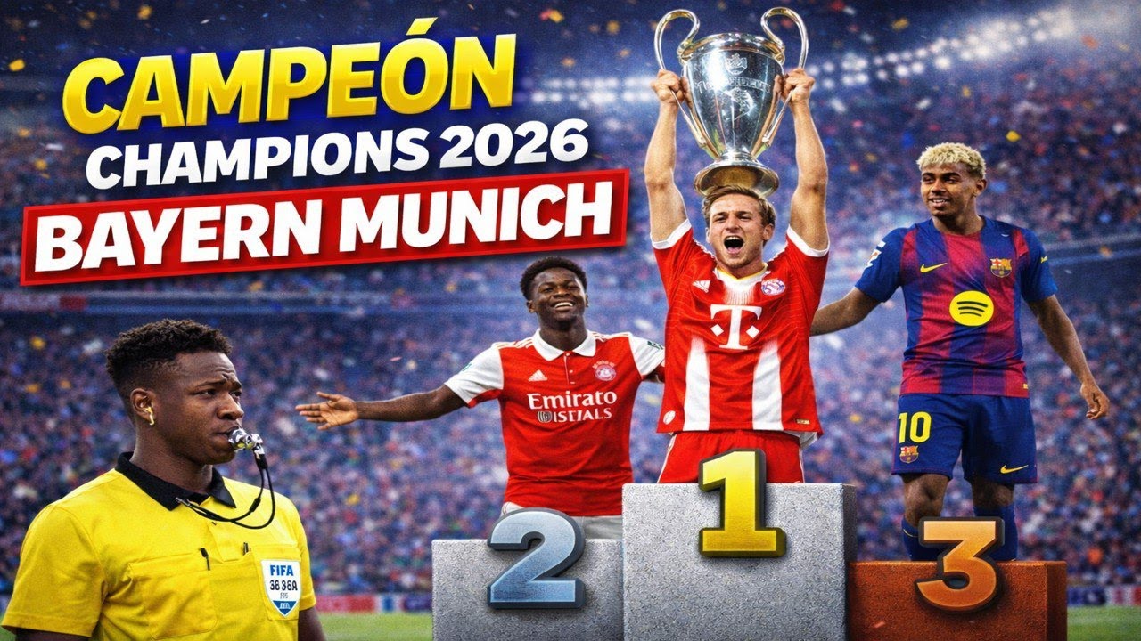 ATENCIÓN BAYER MUNICH CAMPÉON CHAMPIONS LEAGUE 2026🏆💙Última hora BARÇA❤️En vivo