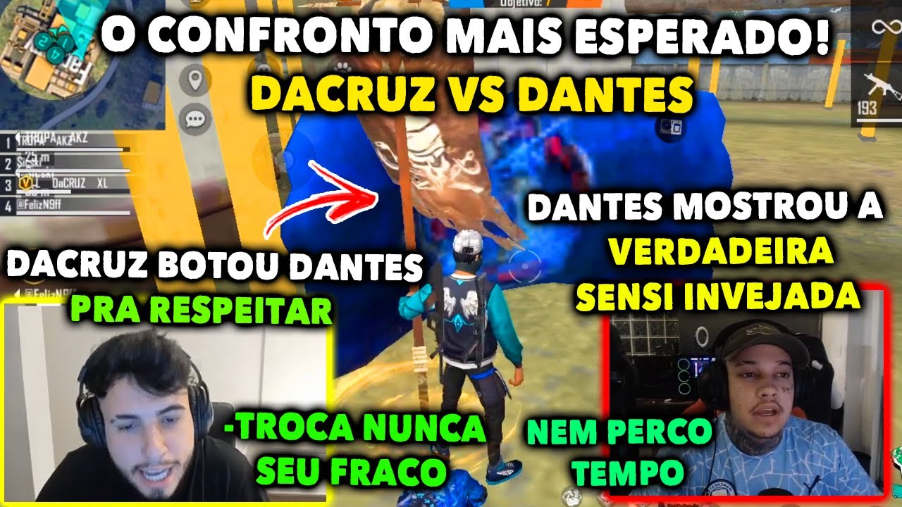 DACRUZ VS DANTES - DACRUZ FARPOU E BOTOU DANTES PRA RESPEITAR - DANTES MOSTROU A VERDADEIRA SENSI!