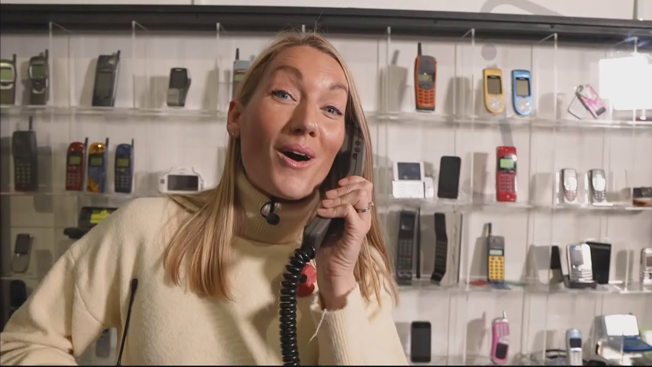ITV News West Country: classic mobile phones, exhibition at PK Porthcurno - Grace Pascoe 30.10.24