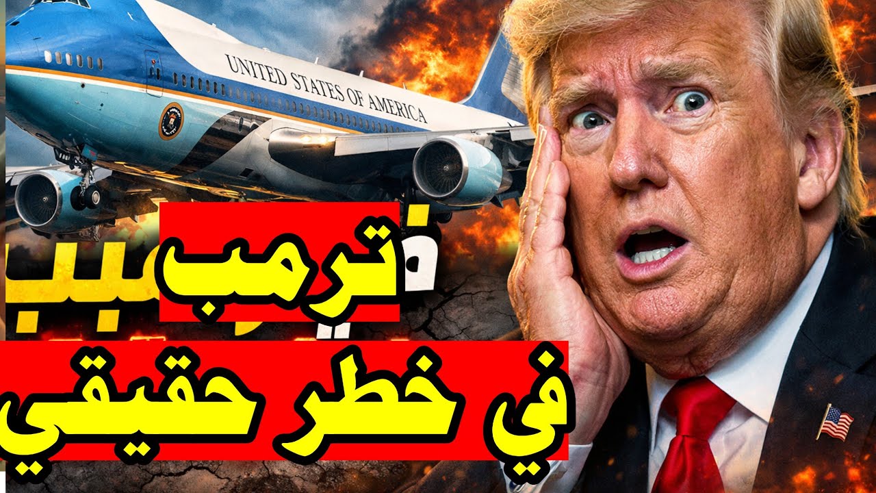 احذر!🔥 3 أدلة تثبت أن عطل طائرة ترامب كان مدبراً