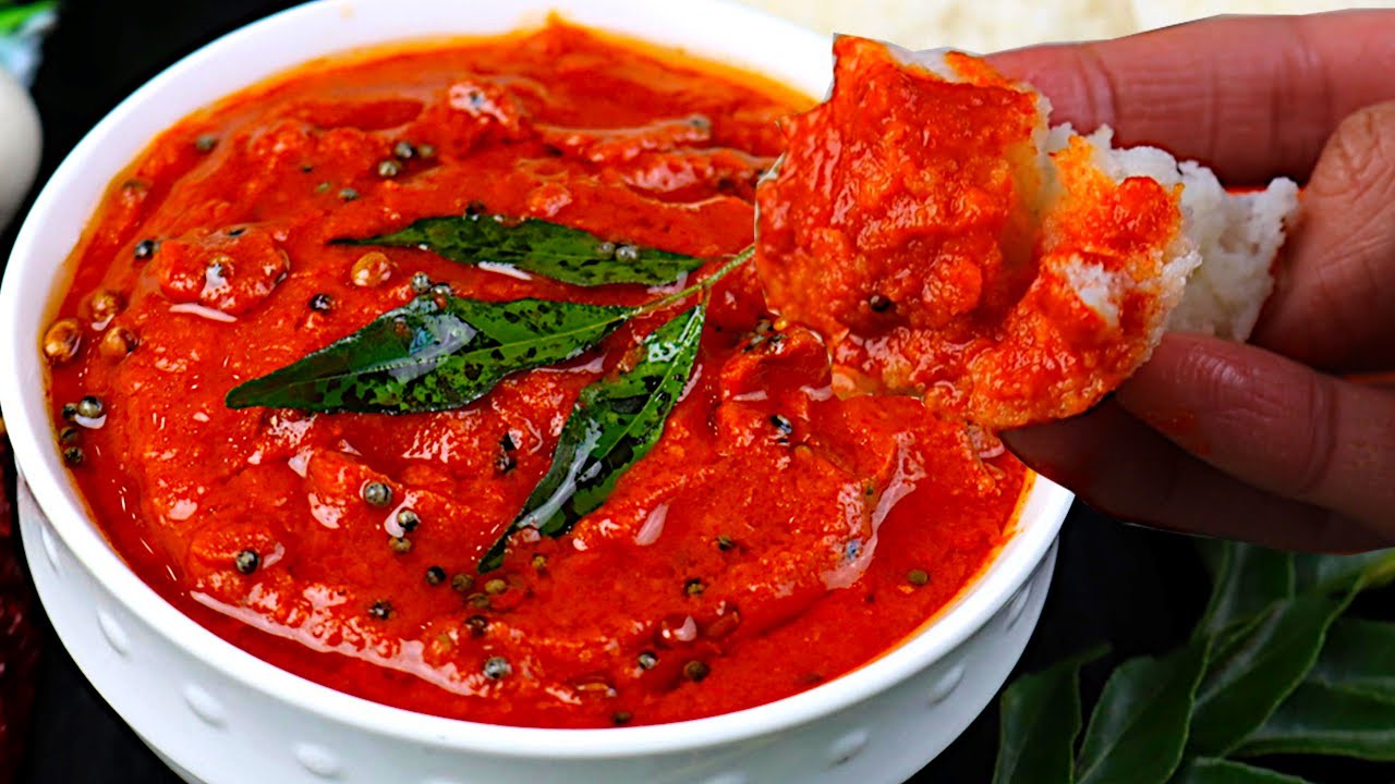 10 Ешь вхолостую! Мадурайский чесночный кара-чатни😋| Рецепт чатни кара на тамильском языке / Реце...