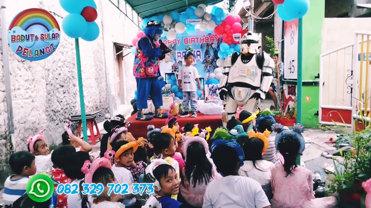 Om Badut Sanggar Pelangi 🌈http://wa.me/6282329702373#badut #viral #semuaorang