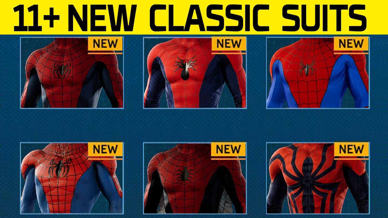 I ADDED 11+ NEW CLASSIC Suits To Marvels Spider-Man PC And They're PERFECTION