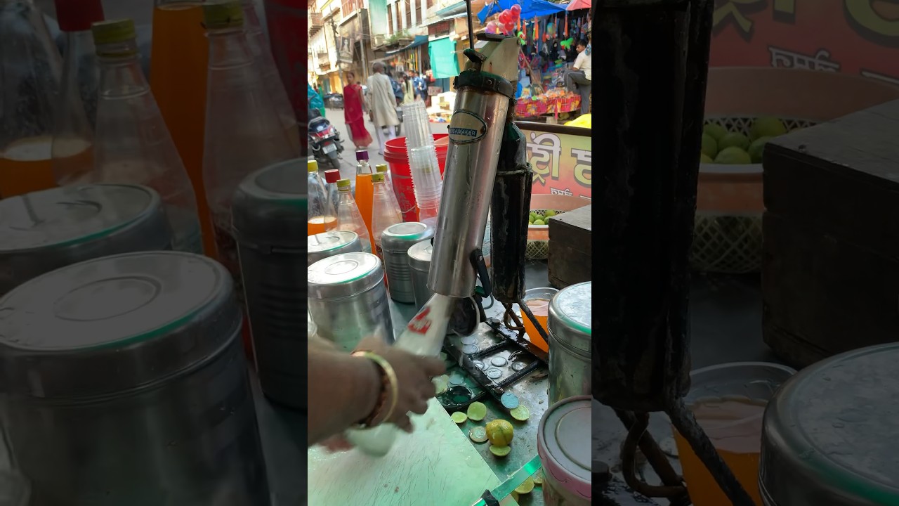 15₹ Nimbu Soda || Soda Maker || Indian Street Food || Nimbu Pani || Mojito - artificial #shorts