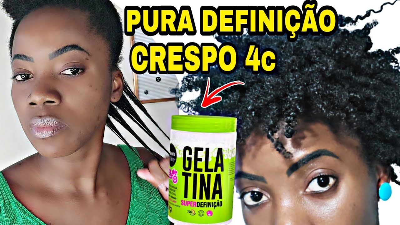 COMO DEFINIR CABELO CRESPO COM GELATINA SUPER DEFINIÇÃO SALON LINE