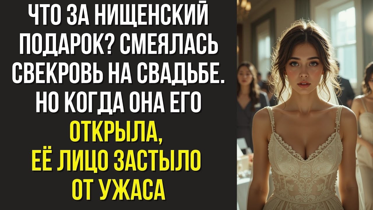 Что за нищенский подарок — смеялась свекровь на свадьбе  Но когда она его открыла, её лицо застыл