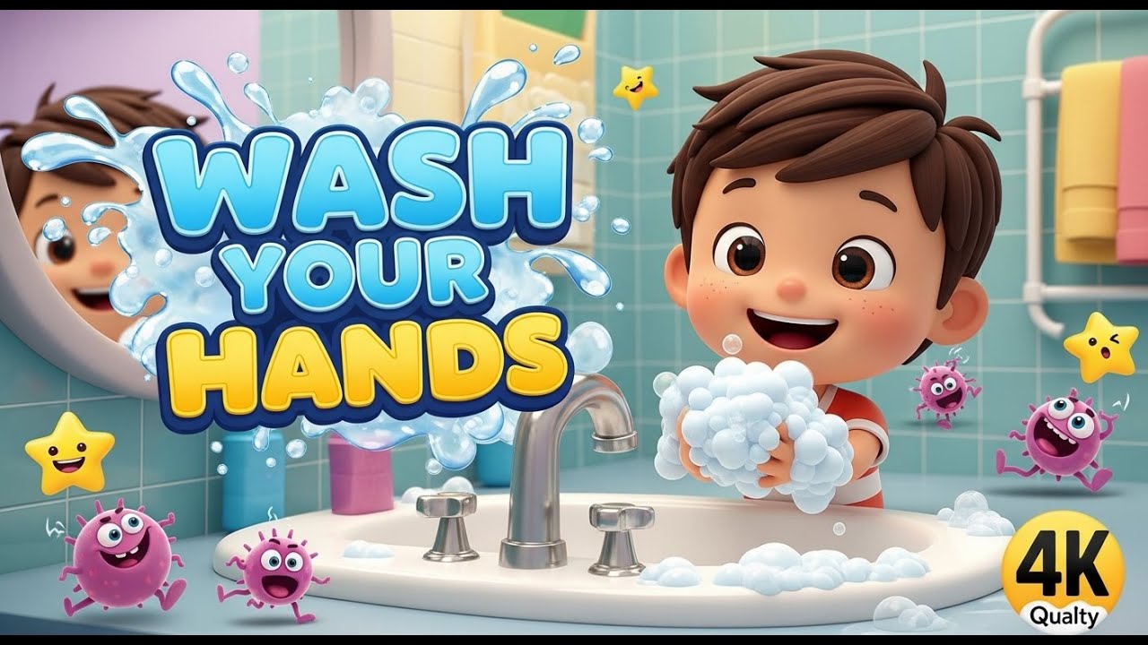 Wash Your Hands Rhymes | Nursery Rhymes & Kids Songs