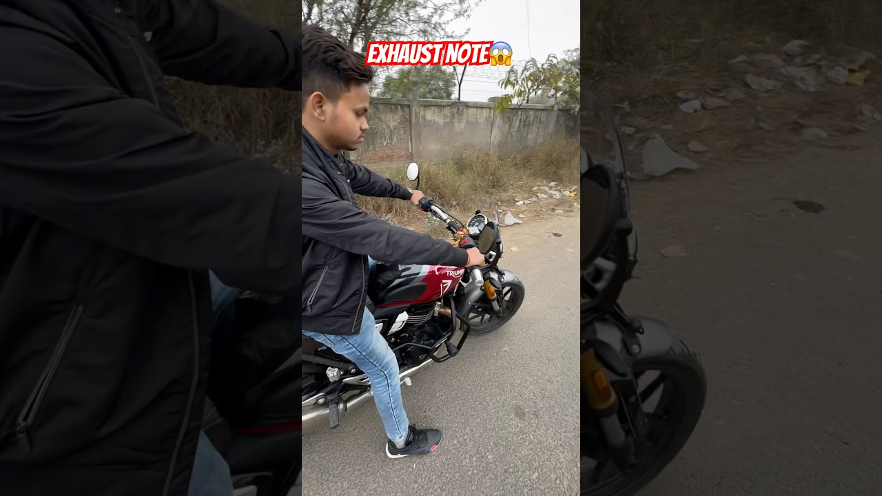 TRIUMPH SPEED T4🔥EXHAUST NOTE😱#triumph #speed #superbike #exhaust #modified