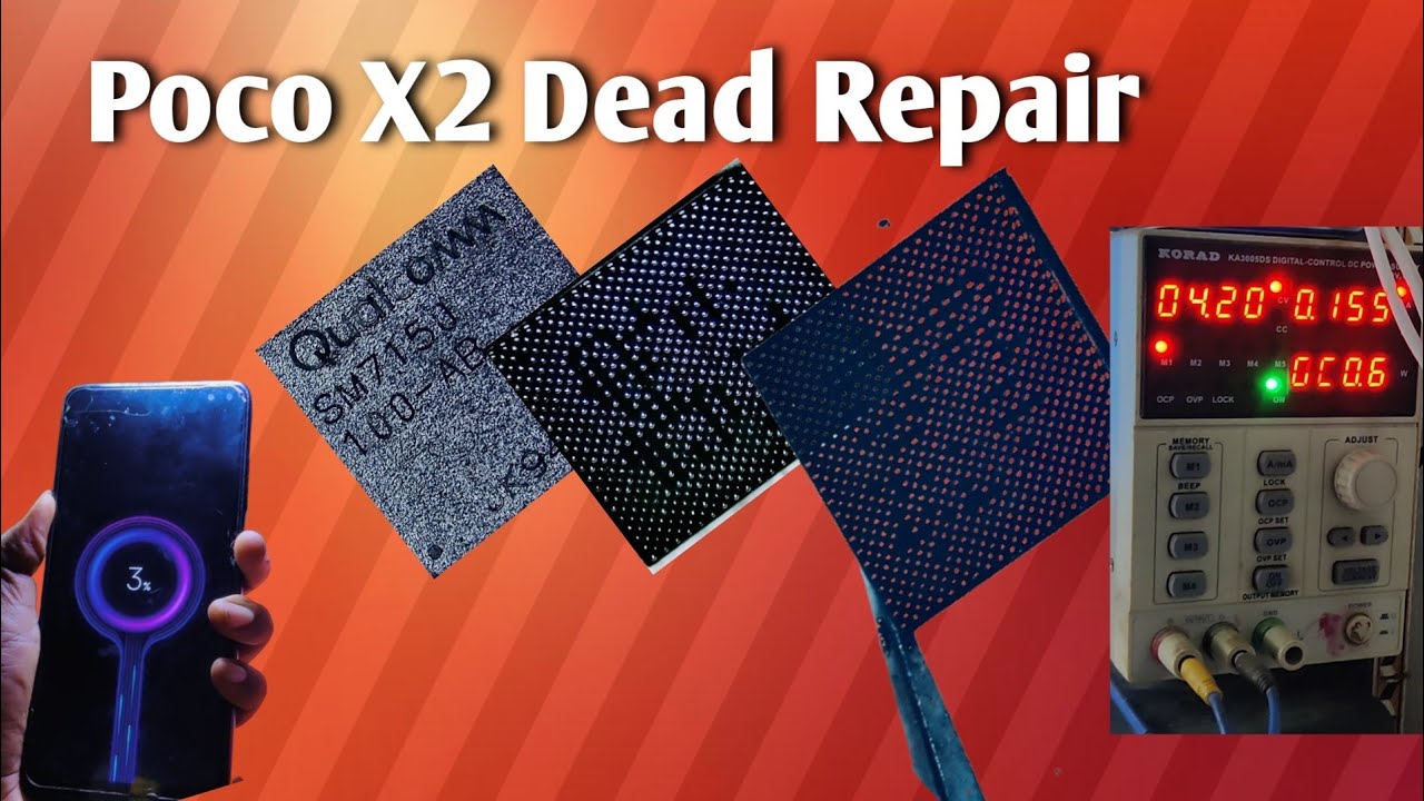 Poco X2 Dead Repair 💯📱 #pocox2 #cpu #reball #dead #repair #smartphone #job #done #like #comment