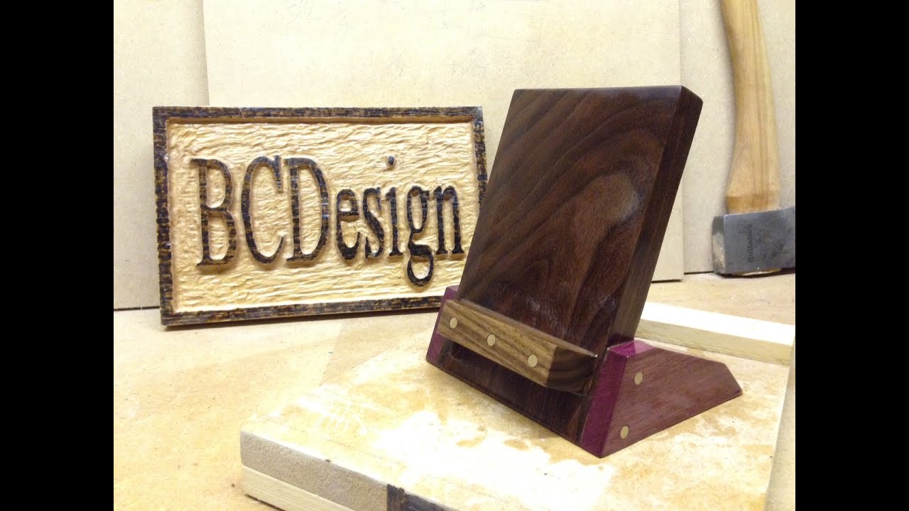 How To Make A Brass Dowel Tablet Stand